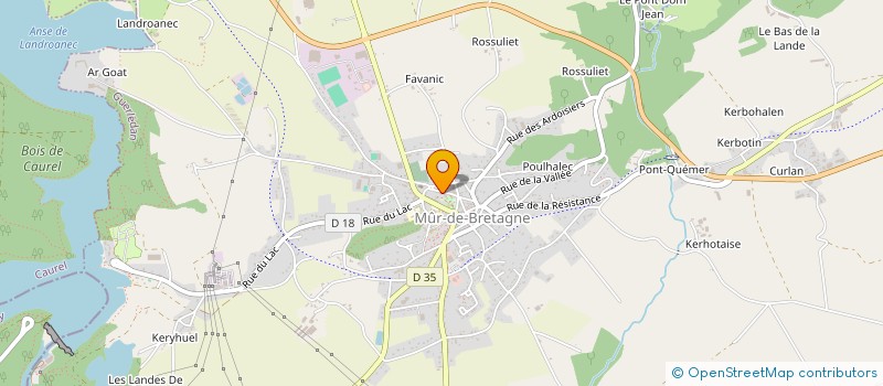 localisation de l'entreprise MADAME ANNE-MARIE HALLEUR  GUERLEDAN