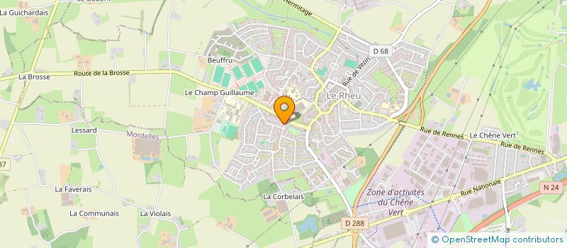 localisation de l'entreprise MADAME ANNE MARIE HARDY  LE RHEU