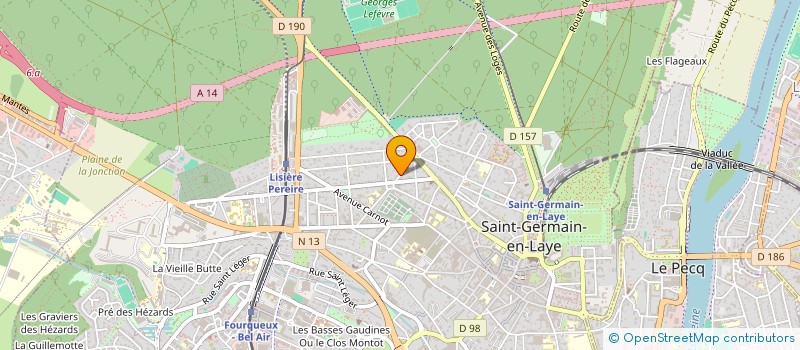 localisation de l'entreprise MADAME ANNE MARIE-HELENE TRAVERS  SAINT-GERMAIN-EN-LAYE