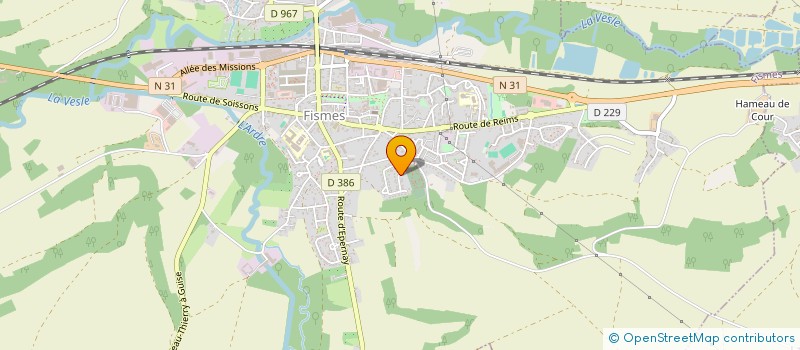 localisation de l'entreprise MADAME ANNE MARIE HELSTROFFER  FISMES