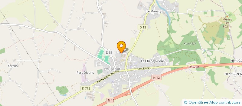 localisation de l'entreprise MADAME ANNE MARIE HERVE  LOUARGAT