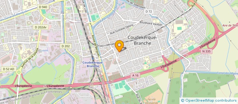 localisation de l'entreprise MADAME ANNE-MARIE HERVO  COUDEKERQUE-BRANCHE