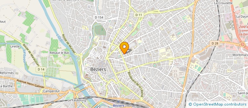 localisation de l'entreprise MADAME ANNE MARIE HEY  BEZIERS