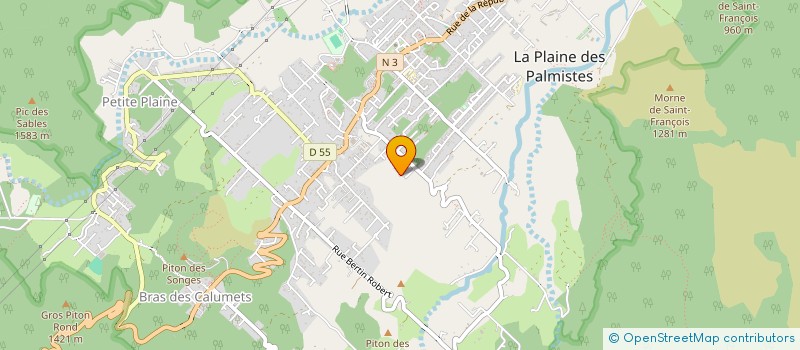 localisation de l'entreprise MADAME ANNE-MARIE HUBERT  LA PLAINE-DES-PALMISTES