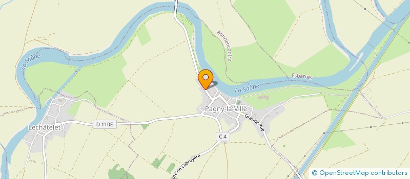 localisation de l'entreprise MADAME ANNE-MARIE HUTINEL  PAGNY-LA-VILLE