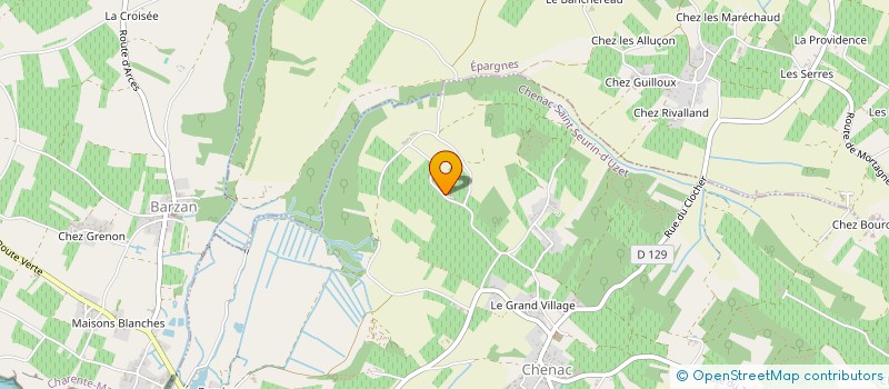 localisation de l'entreprise MADAME ANNE MARIE JEANNOT  CHENAC-SAINT-SEURIN-D'UZET