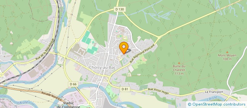 localisation de l'entreprise MADAME ANNE-MARIE JIMENEZ  CHOISY-AU-BAC