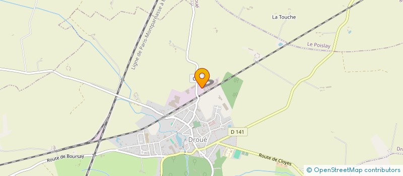 localisation de l'entreprise MADAME ANNE-MARIE JOUANNEAU  DROUE