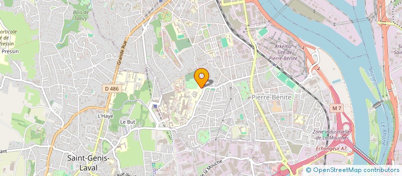 localisation de l'entreprise MADAME ANNE MARIE KERMABON  OULLINS-PIERRE-BENITE