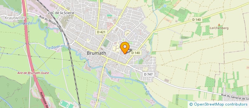 localisation de l'entreprise MADAME ANNE-MARIE KESLER  BRUMATH