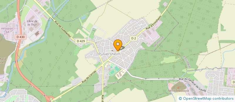 localisation de l'entreprise MADAME ANNE-MARIE KINTZ  PULVERSHEIM