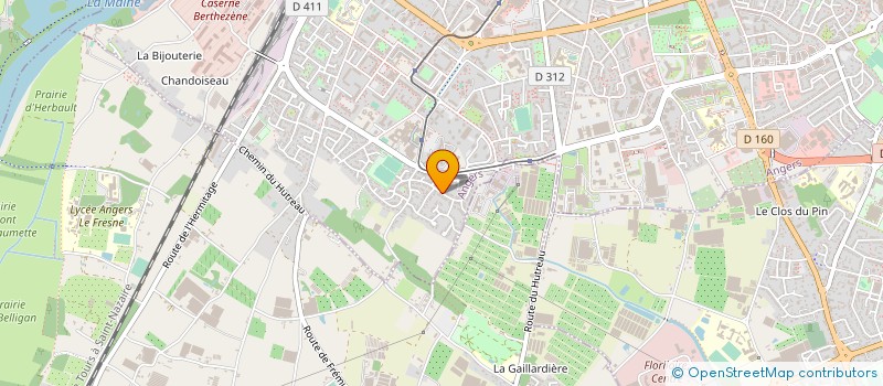 localisation de l'entreprise MADAME ANNE MARIE LABEYRIE  ANGERS