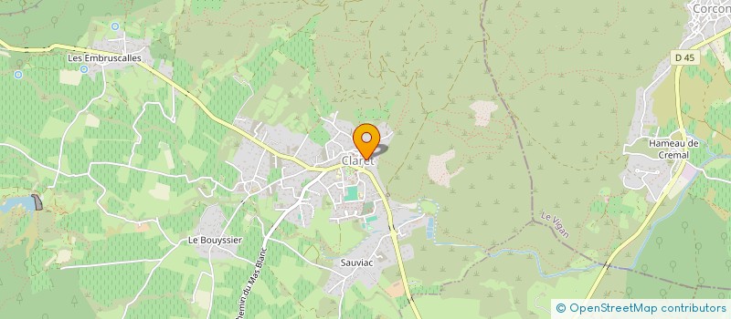 localisation de l'entreprise MADAME ANNE MARIE LABOUZE  CLARET