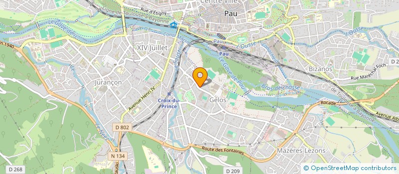 localisation de l'entreprise MADAME ANNE-MARIE LACAZE  GELOS