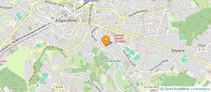 localisation de l'entreprise MADAME ANNE-MARIE LACHENAL à ANGOULEME
