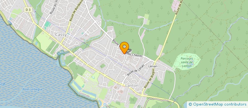 localisation de l'entreprise MADAME ANNE-MARIE LACOSTE  LANTON