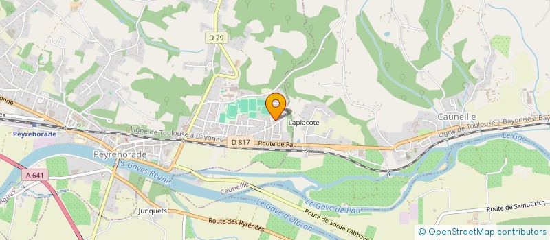 localisation de l'entreprise MADAME ANNE-MARIE LAGUIAN  PEYREHORADE