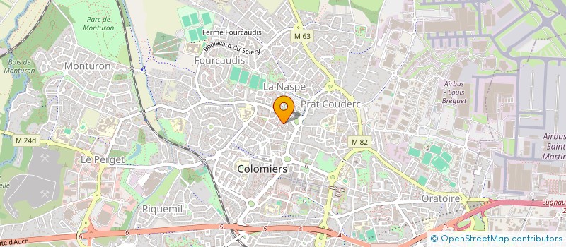 localisation de l'entreprise MADAME ANNE-MARIE LAMARQUE à COLOMIERS