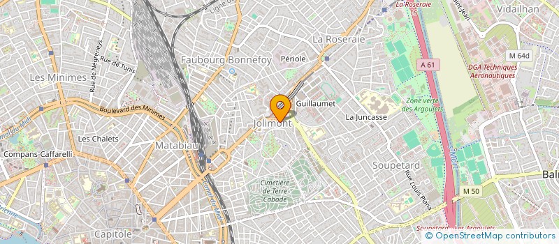 localisation de l'entreprise MADAME ANNE-MARIE LAMI  TOULOUSE