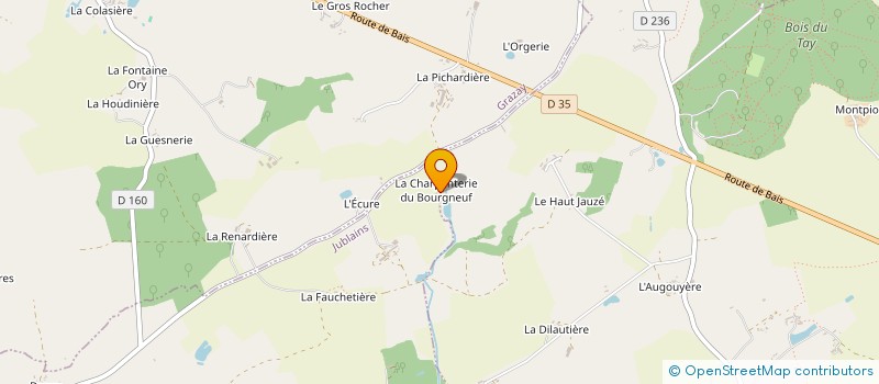 localisation de l'entreprise MADAME ANNE MARIE LAQUIS à JUBLAINS