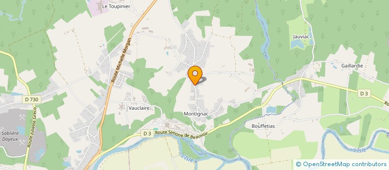 localisation de l'entreprise MADAME ANNE-MARIE LARRIVE  MONTPON-MENESTEROL