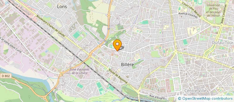 localisation de l'entreprise MADAME ANNE-MARIE LASMARRIGUES  BILLERE