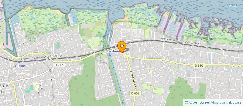 localisation de l'entreprise MADAME ANNE-MARIE LASSERRE  GUJAN-MESTRAS