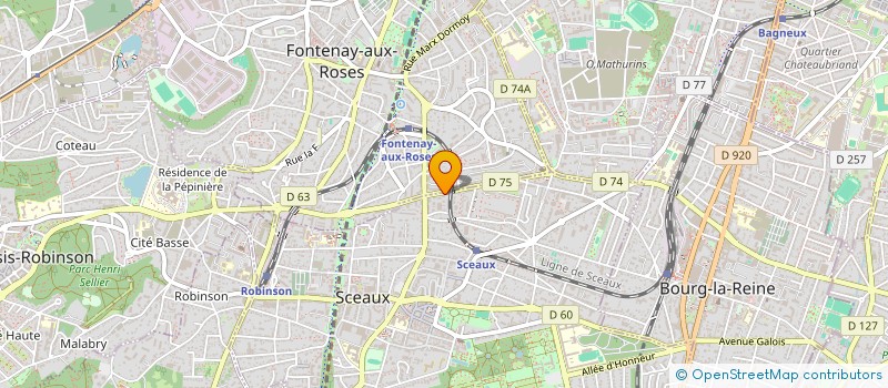localisation de l'entreprise MADAME ANNE MARIE LAURAS à SCEAUX