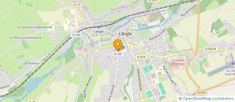 localisation de l'entreprise MADAME ANNE-MARIE LAURENSON à L'AIGLE