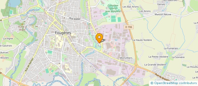 localisation de l'entreprise MADAME ANNE-MARIE LAVAUQUET à FOUGERES