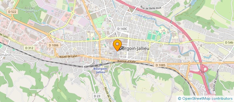 localisation de l'entreprise MADAME ANNE-MARIE LAVILLE à BOURGOIN-JALLIEU