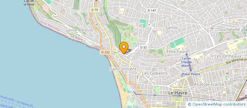 localisation de l'entreprise MADAME ANNE-MARIE LAZENNE à LE HAVRE