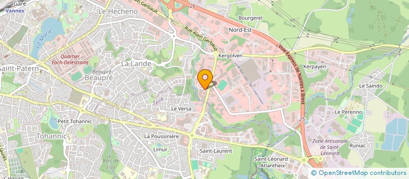 localisation de l'entreprise MADAME ANNE-MARIE LE GUENNEC à VANNES