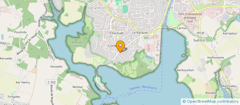 localisation de l'entreprise MADAME ANNE-MARIE LE LAMER à VANNES