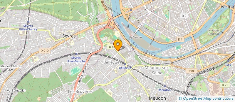 localisation de l'entreprise MADAME ANNE MARIE LE POLLES  MEUDON
