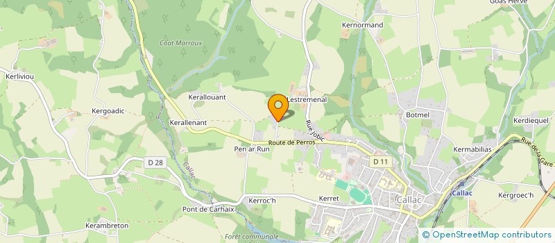 localisation de l'entreprise MADAME ANNE-MARIE LE TERTRE  CALLAC