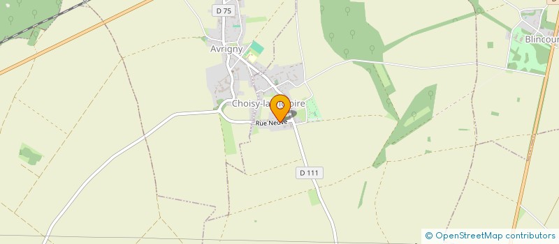 localisation de l'entreprise MADAME ANNE MARIE LEFEVRE  CHOISY-LA-VICTOIRE