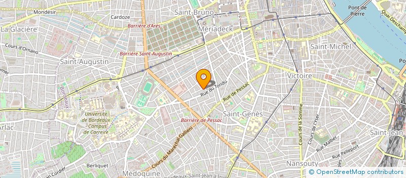 localisation de l'entreprise MADAME ANNE MARIE LEFRANCOIS  BORDEAUX