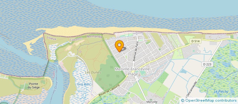 localisation de l'entreprise MADAME ANNE MARIE LEMARIE  MERVILLE-FRANCEVILLE-PLAGE