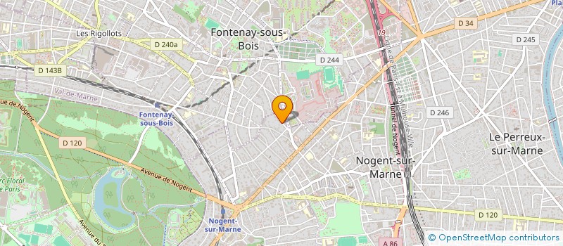 localisation de l'entreprise MADAME ANNE-MARIE LEMOINE à NOGENT-SUR-MARNE