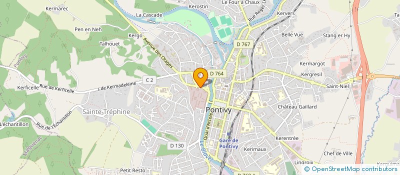 localisation de l'entreprise MADAME ANNE-MARIE LEROUGE à PONTIVY