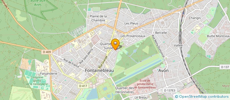 localisation de l'entreprise MADAME ANNE-MARIE LEROY à FONTAINEBLEAU
