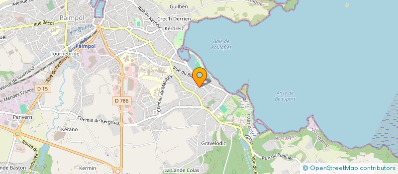 localisation de l'entreprise MADAME ANNE MARIE LESIEUR  PAIMPOL