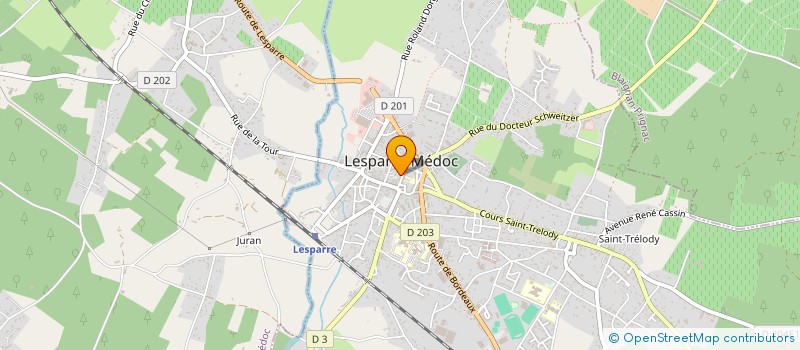 localisation de l'entreprise MADAME ANNE-MARIE LESPINE  GAILLAN-EN-MEDOC