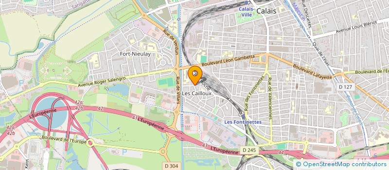 localisation de l'entreprise MADAME ANNE MARIE LEVELEUX  CALAIS