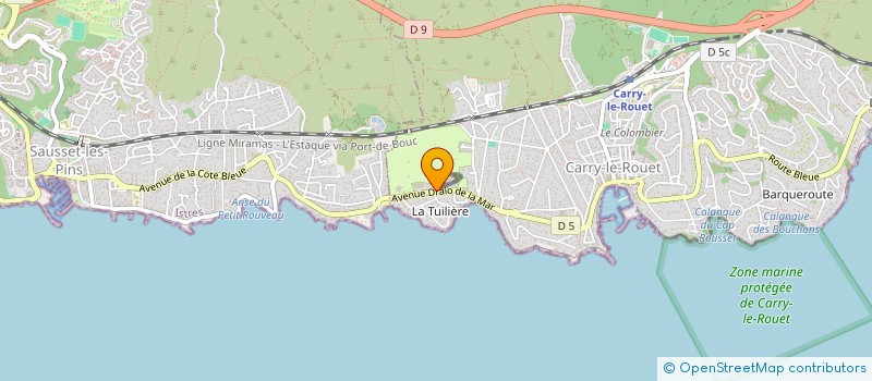 localisation de l'entreprise MADAME ANNE-MARIE LEVESY  CARRY-LE-ROUET