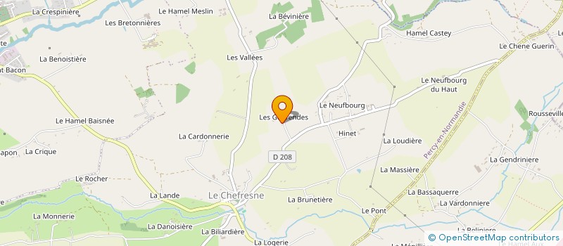 localisation de l'entreprise MADAME ANNE-MARIE LHERMITTE  PERCY-EN-NORMANDIE