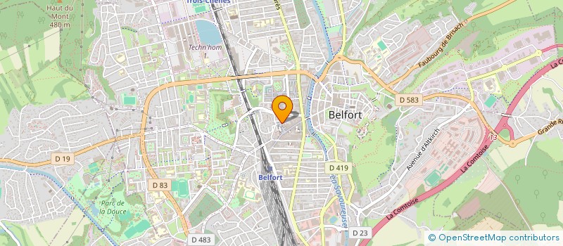 localisation de l'entreprise MADAME ANNE-MARIE LOEW  BELFORT