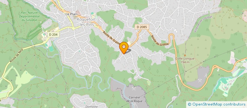 localisation de l'entreprise MADAME ANNE-MARIE LOMNITZ  ROQUEFORT-LES-PINS