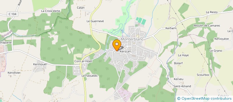 localisation de l'entreprise MADAME ANNE-MARIE LORANS  MONTERBLANC